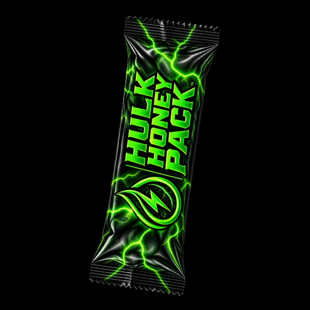 Eén HulkHoneyPack-sachet